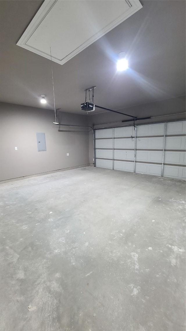 1820 Smoke Tree Ln, Dallas, TX 75253 - garage featuring electric panel and a garage door opener