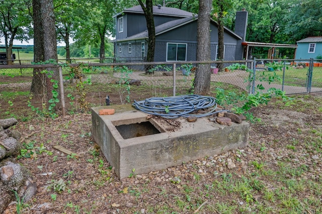 7300 W Line Rd, Collinsville, TX 76233 - view of yard featuring a gate