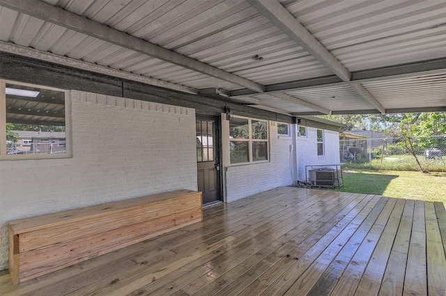 4423 Harvey Dr, Mesquite, TX 75150 - view of wooden terrace