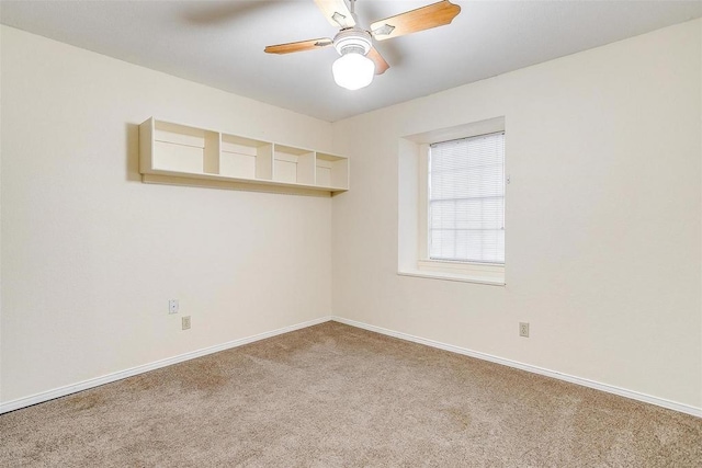 4428 Aspen Way, Haltom City, TX 76137 - carpeted spare room featuring baseboards and a ceiling fan