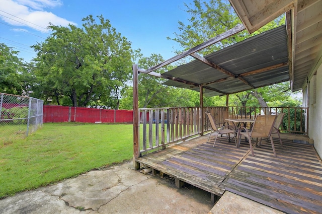 7932 Tumbleweed Trl, White Settlement, TX 76108 - view of patio / terrace with outdoor dining area and a deck
