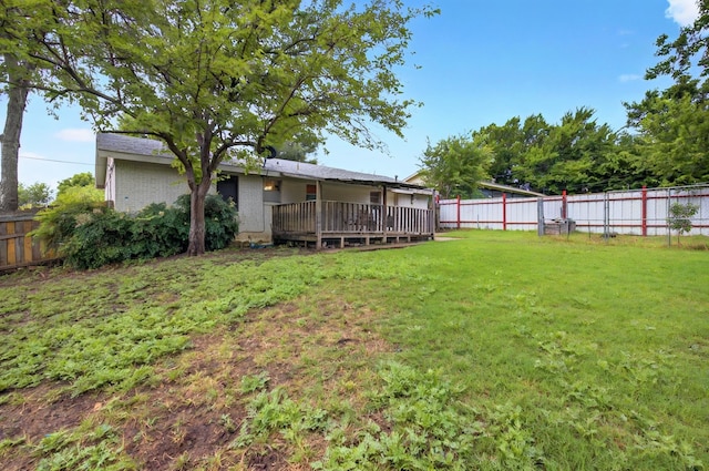 7932 Tumbleweed Trl, White Settlement, TX 76108 - view of yard with a deck