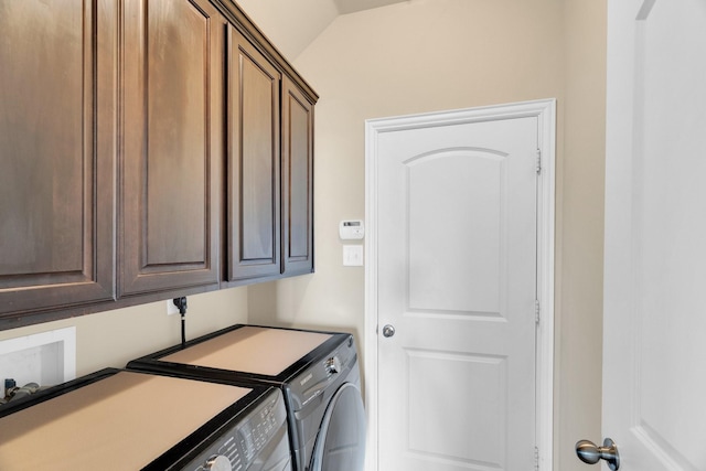 136 Devonshire Dr, Waxahachie, TX 75167 - laundry area featuring cabinet space and washing machine and dryer