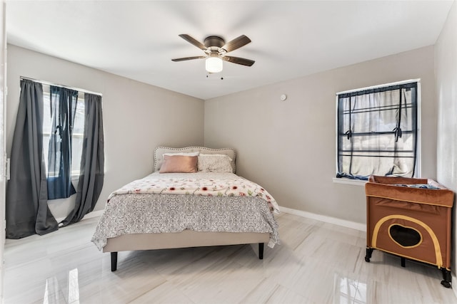 420 Shady Oaks Ln, Paris, TX 75460 - bedroom featuring ceiling fan and baseboards