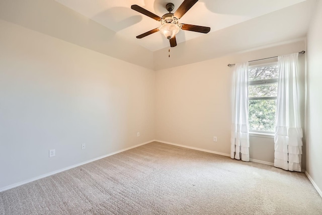 1017 Oarlock Dr, Crowley, TX 76036 - unfurnished room with a ceiling fan, light colored carpet, and baseboards
