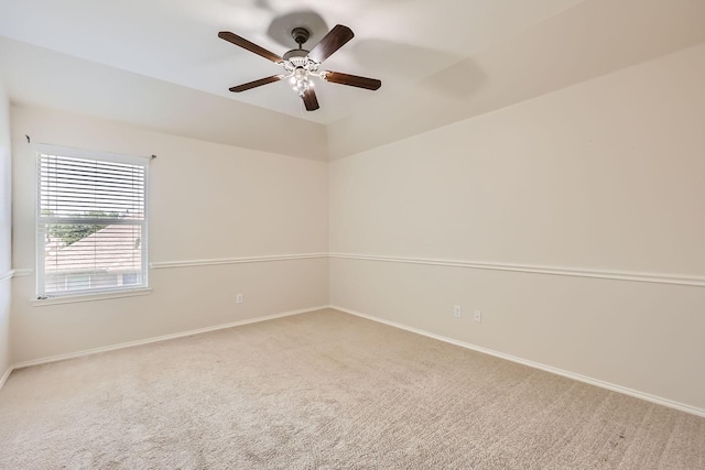 1017 Oarlock Dr, Crowley, TX 76036 - spare room with carpet floors, baseboards, and a ceiling fan