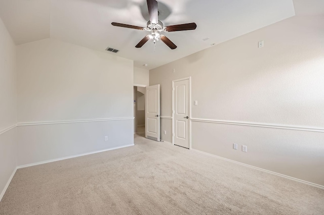 1017 Oarlock Dr, Crowley, TX 76036 - carpeted empty room with a ceiling fan, baseboards, and lofted ceiling