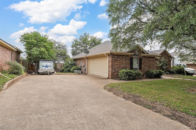 209 Keswick Dr, Hewitt, TX 76643 - view of side of property with brick siding, an attached garage, driveway, and roof with shingles