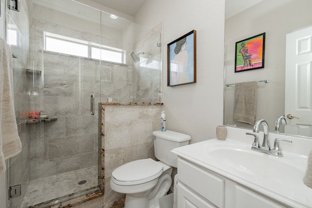 1415 Clubhill Dr, Rockwall, TX 75087 - full bath with toilet, vanity, and a stall shower