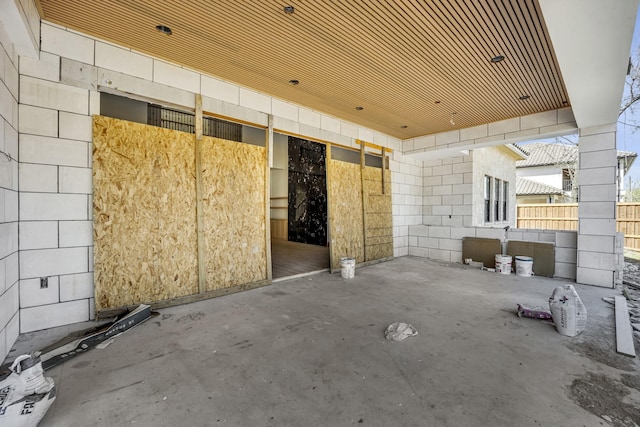 1010 W Mcdonwell School Rd, Colleyville, TX 76034 - miscellaneous room with unfinished concrete floors