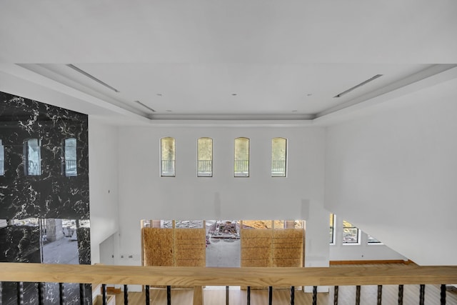 1010 W Mcdonwell School Rd, Colleyville, TX 76034 - staircase with a tray ceiling