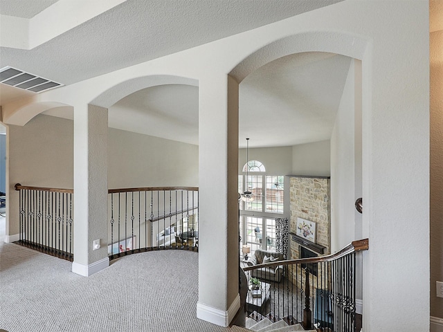 2420 Lilyfield Dr, Trophy Club, TX 76262 - corridor with carpet floors and baseboards