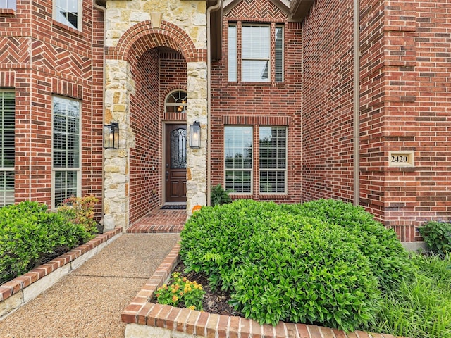 2420 Lilyfield Dr, Trophy Club, TX 76262 - property entrance featuring stone siding and brick siding