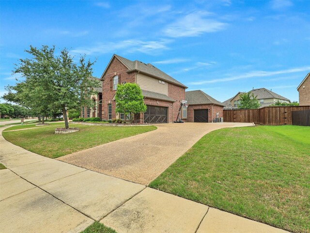 2420 Lilyfield Dr, Trophy Club, TX 76262 - traditional-style home featuring brick siding, concrete driveway, and an attached garage