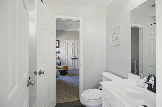 10014 Fairway Vista Dr, Rowlett, TX 75089 - full bathroom with vanity and toilet