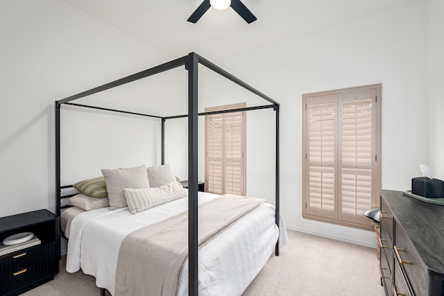 3159 Market Center Dr, Rockwall, TX 75032 - bedroom featuring light carpet and ceiling fan