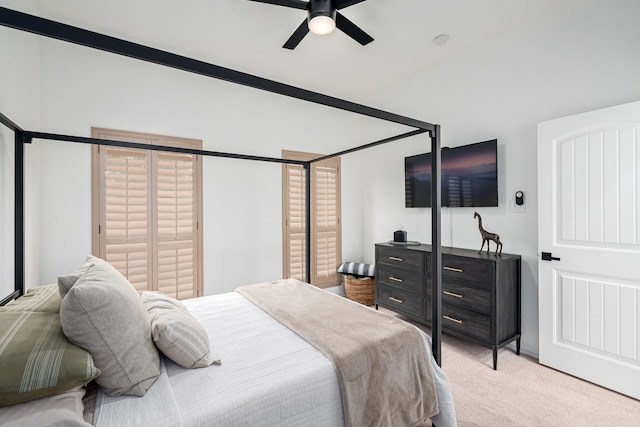 3159 Market Center Dr, Rockwall, TX 75032 - bedroom with light colored carpet and ceiling fan