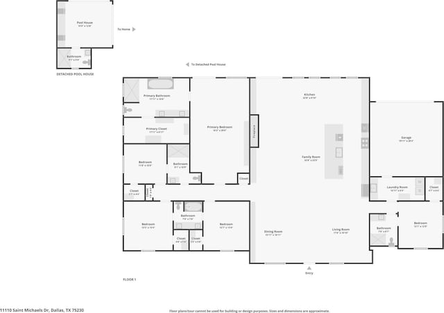 11110 Saint Michaels Dr, Dallas, TX 75230 - home floor plan