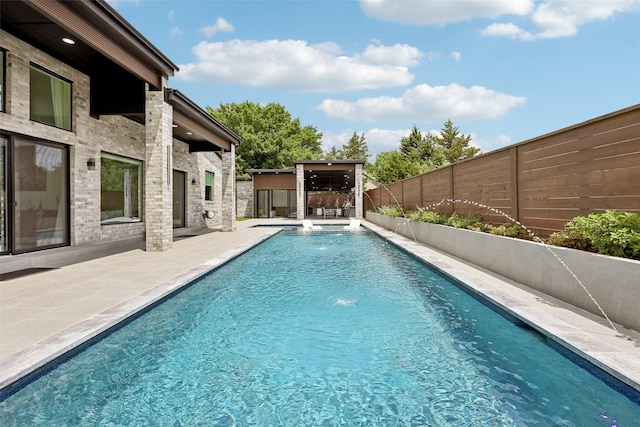 11110 Saint Michaels Dr, Dallas, TX 75230 - view of pool featuring a fenced backyard and a patio area