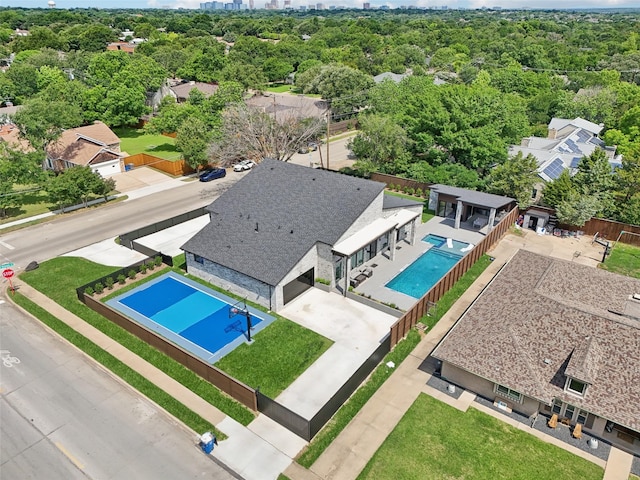11110 Saint Michaels Dr, Dallas, TX 75230 - bird's eye view of a pool