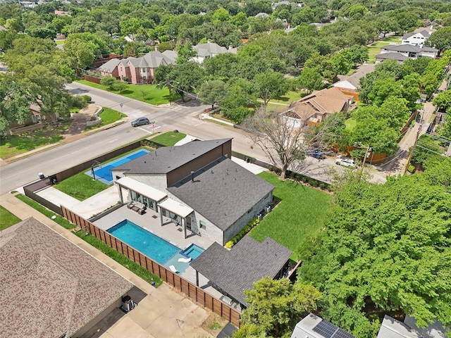 11110 Saint Michaels Dr, Dallas, TX 75230 - aerial perspective of suburban area with a pool