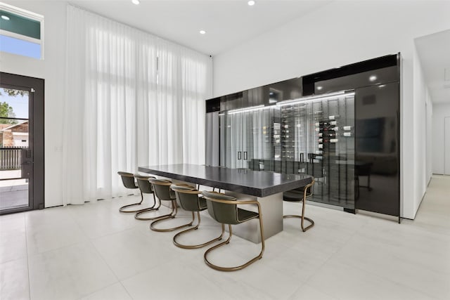 11110 Saint Michaels Dr, Dallas, TX 75230 - dining space with a towering ceiling and recessed lighting