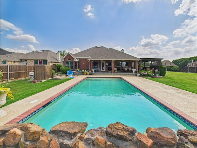 1409 Stoney Hills Dr, Cedar Hill, TX 75104 - view of swimming pool featuring a patio