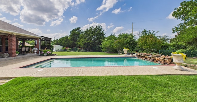 1409 Stoney Hills Dr, Cedar Hill, TX 75104 - swimming pool featuring a yard and a patio