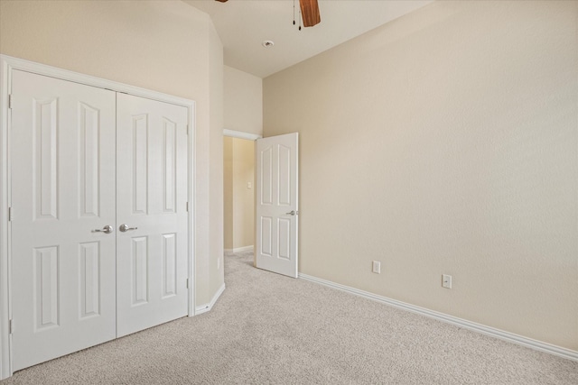 7017 Westover Dr, Granbury, TX 76049 - unfurnished bedroom with carpet floors, a closet, baseboards, and ceiling fan