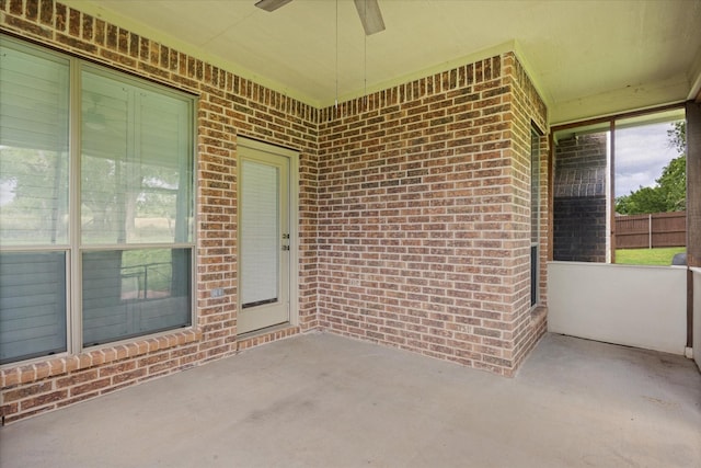 7017 Westover Dr, Granbury, TX 76049 - view of patio / terrace featuring a ceiling fan