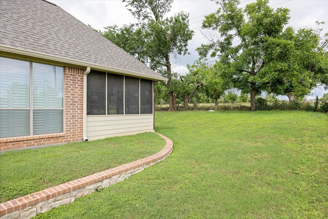 7017 Westover Dr, Granbury, TX 76049 - view of green lawn featuring a sunroom
