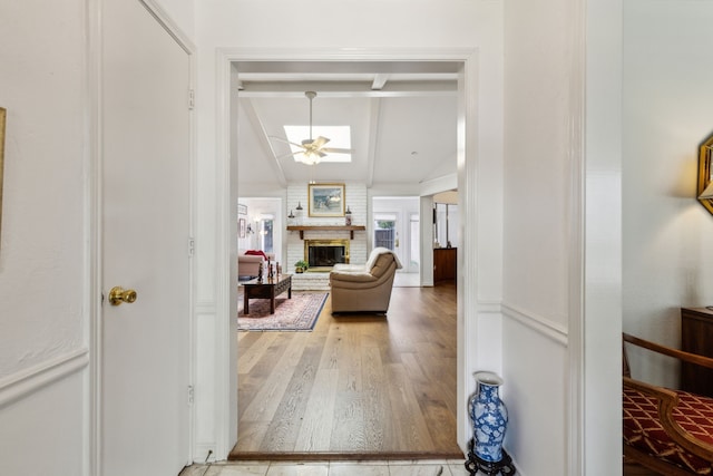 7422 Whispering Pines Dr, Dallas, TX 75248 - corridor featuring wood finished floors