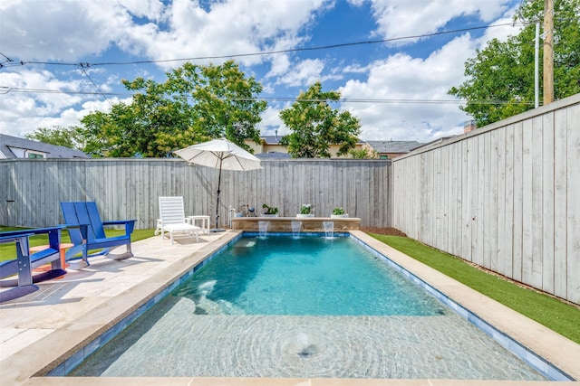 3929 Lively Ln, Dallas, TX 75220 - view of pool with a patio and a fenced backyard