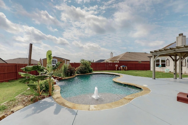 1278 Wysteria Ln, Burleson, TX 76028 - view of pool featuring a patio and a pergola