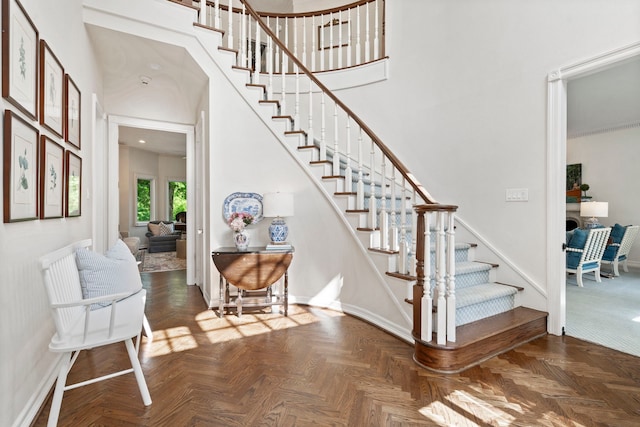 7215 Abrams Place Ct, Dallas, TX 75231 - stairway with baseboards