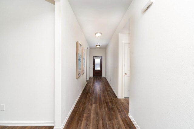 1215 Chapel Hill Dr, Anna, TX 75409 - corridor featuring dark wood-type flooring and baseboards