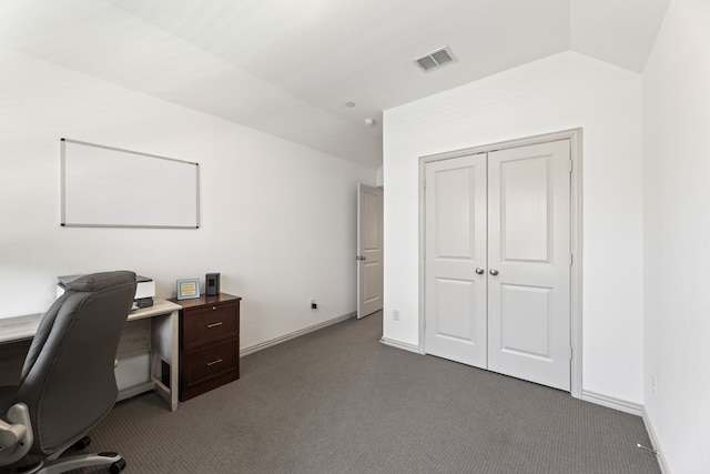 974 Mikaela Dr, Allen, TX 75013 - office area with dark colored carpet and baseboards
