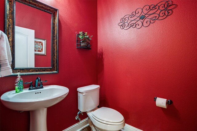 4301 Spruce Rd, Melissa, TX 75454 - half bathroom with toilet and baseboards