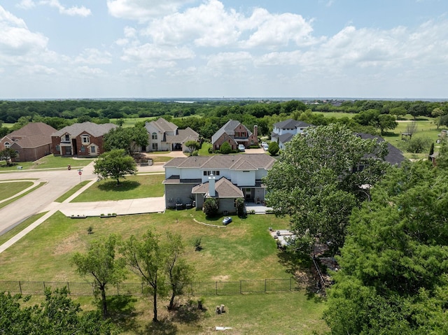 1124 Wishing Well Ct, Cedar Hill, TX 75104 - aerial view of residential area with a tree filled landscape