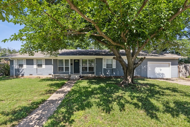 1103 Bowman St, Irving, TX 75060 - single story home featuring an attached garage, brick siding, a front yard, and driveway