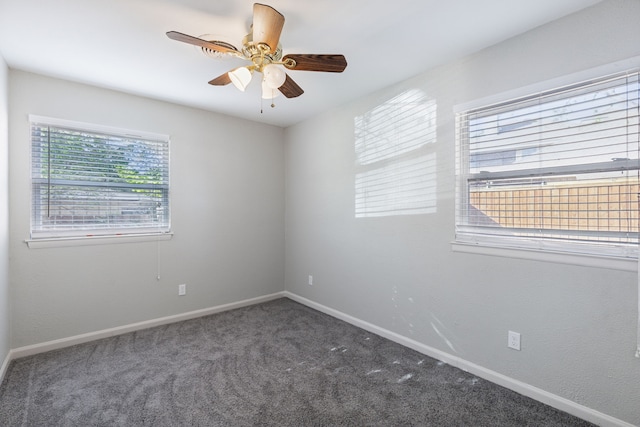 1103 Bowman St, Irving, TX 75060 - unfurnished room with carpet floors, ceiling fan, and baseboards