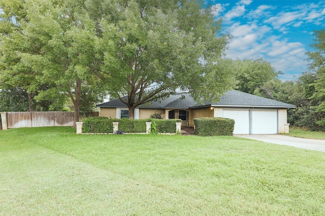 6604 Ems Ct, Fort Worth, TX 76487 - ranch-style house with a garage, concrete driveway, and roof with shingles