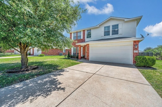 6608 Costa Dr, Waco, TX 76712 - traditional home featuring brick siding, a garage, and driveway
