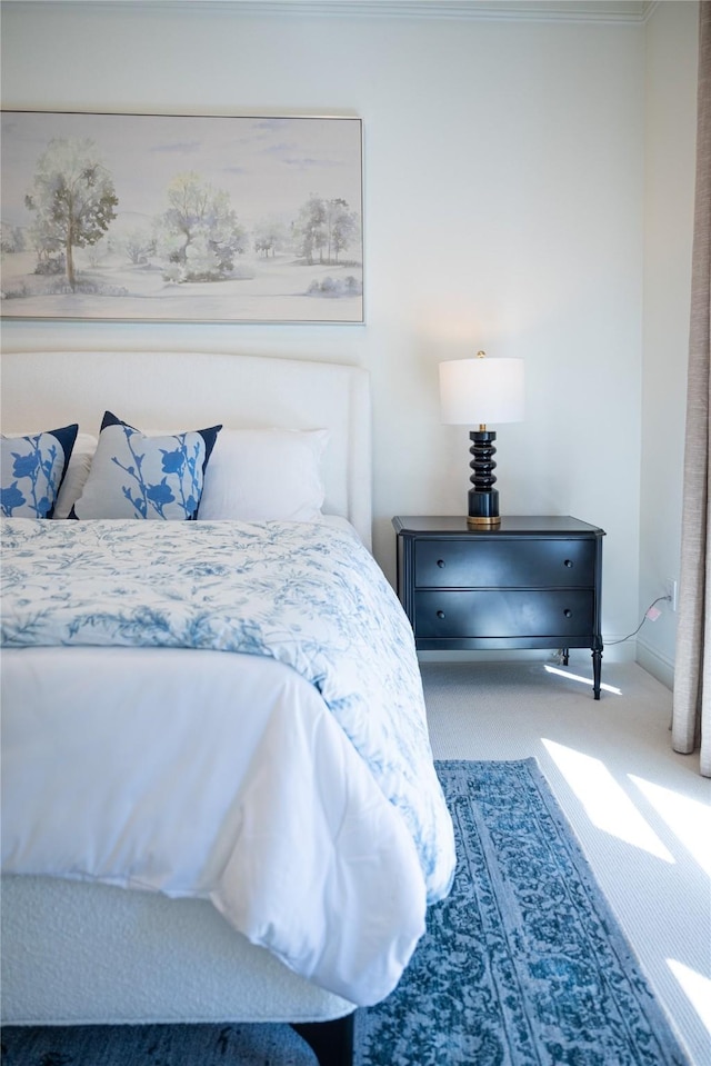 6032 Forest Ln, Fort Worth, TX 76112 - carpeted bedroom featuring crown molding