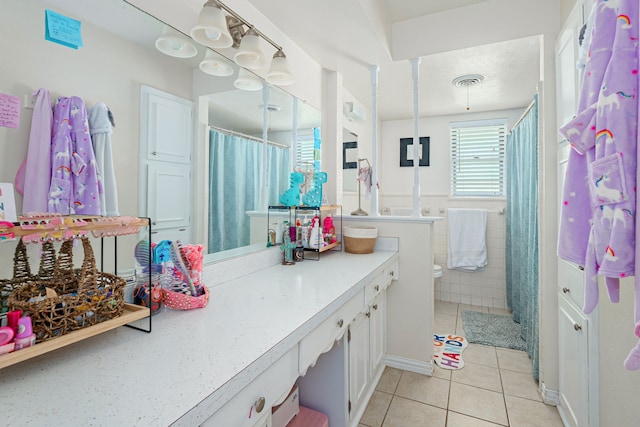 10 Estates Rd, Lucas, TX 75002 - bathroom featuring tile patterned flooring, vanity, toilet, and a shower with curtain