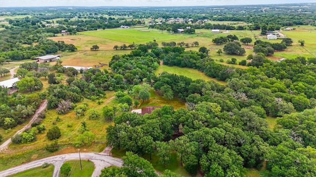 127 Pleasant Valley Ln, Weatherford, TX 76087 - aerial view of property and surrounding area with rural landscape