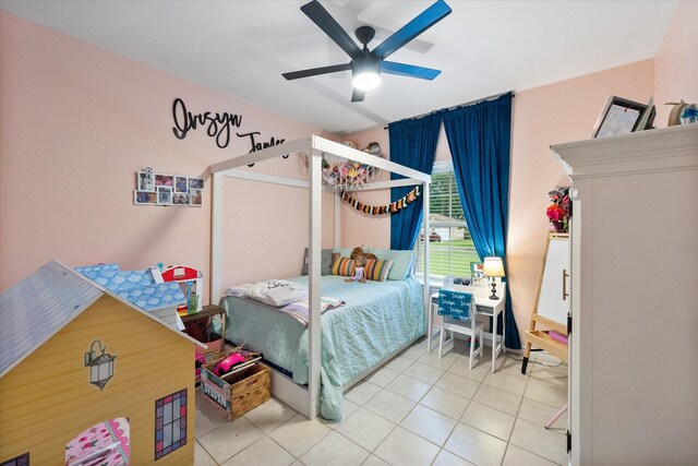 430 Oak Ridge Dr, Fairfield, TX 75840 - bedroom featuring tile patterned floors and ceiling fan