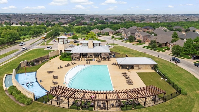 16012 Alvarado Dr, Prosper, TX 75078 - bird's eye view of a pool