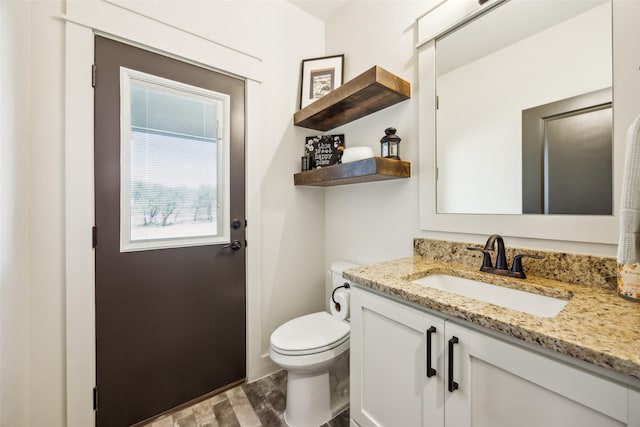 1308 Green Ridge Rd, Weatherford, TX 76085 - half bath with vanity and toilet