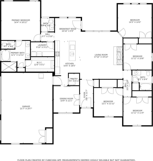 1308 Green Ridge Rd, Weatherford, TX 76085 - property floor plan